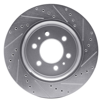 R1 Concepts® - eLINE™ Drilled and Slotted 1-Piece Front Driver Side Brake Rotor
