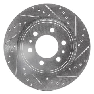 R1 Concepts® - eLINE™ Drilled and Slotted 1-Piece Front Passenger Side Brake Rotor