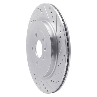 R1 Concepts® - eLINE™ Drilled and Slotted 1-Piece Rear Passenger Side Brake Rotor