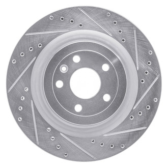 R1 Concepts® - eLINE™ Drilled and Slotted 1-Piece Front Passenger Side Brake Rotor