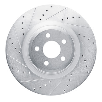 R1 Concepts® - eLINE™ Drilled and Slotted 1-Piece Front Driver Side Brake Rotor