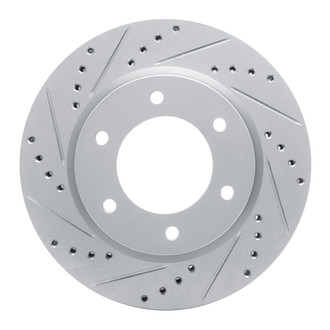 R1 Concepts® - eLINE™ Drilled and Slotted 1-Piece Front Driver Side Brake Rotor