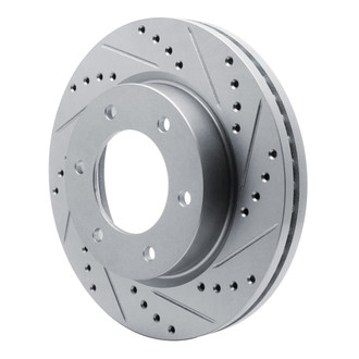 R1 Concepts® - eLINE™ Drilled and Slotted 1-Piece Front Passenger Side Brake Rotor