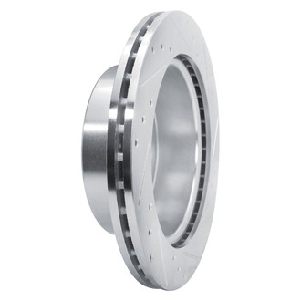 R1 Concepts® - eLINE™ Drilled and Slotted 1-Piece Rear Passenger Side Brake Rotor
