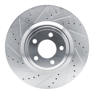 R1 Concepts® - eLINE™ Drilled and Slotted 1-Piece Front Driver Side Brake Rotor