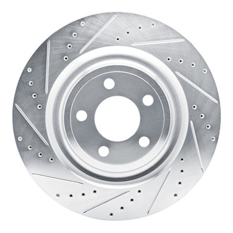 R1 Concepts® - eLINE™ Drilled and Slotted 1-Piece Rear Driver Side Brake Rotor