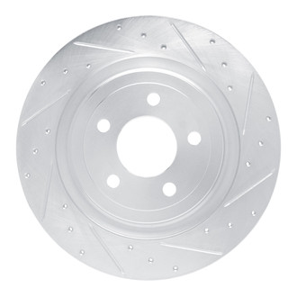 R1 Concepts® - eLINE™ Drilled and Slotted 1-Piece Rear Passenger Side Brake Rotor