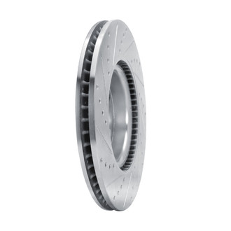 R1 Concepts® - eLINE™ Drilled and Slotted 1-Piece Front Driver Side Brake Rotor