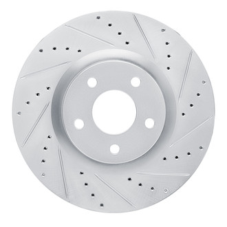 R1 Concepts® - eLINE™ Drilled and Slotted 1-Piece Front Passenger Side Brake Rotor
