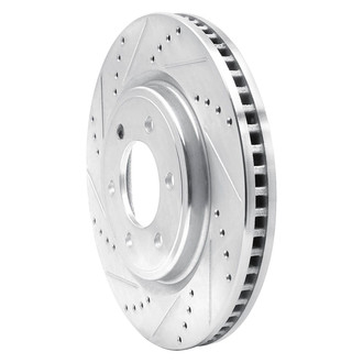 R1 Concepts® - eLINE™ Drilled and Slotted 1-Piece Front Driver Side Brake Rotor