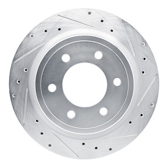 R1 Concepts® - eLINE™ Drilled and Slotted 1-Piece Rear Passenger Side Brake Rotor