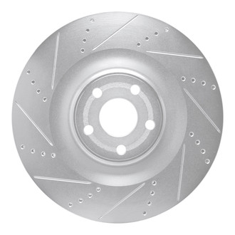 R1 Concepts® - eLINE™ Drilled and Slotted 1-Piece Front Driver Side Brake Rotor