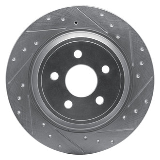 R1 Concepts® - eLINE™ Drilled and Slotted 1-Piece Rear Passenger Side Brake Rotor