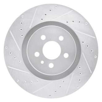 R1 Concepts® - eLINE™ Drilled and Slotted 1-Piece Front Driver Side Brake Rotor