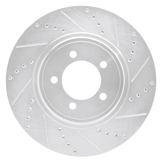R1 Concepts® - eLINE™ Drilled and Slotted 1-Piece Front Passenger Side Brake Rotor