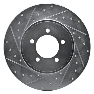 R1 Concepts® - eLINE™ Drilled and Slotted 1-Piece Rear Driver Side Brake Rotor