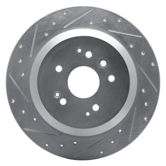 R1 Concepts® - eLINE™ Drilled and Slotted 1-Piece Rear Driver Side Brake Rotor