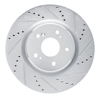 R1 Concepts® - eLINE™ Drilled and Slotted 1-Piece Front Passenger Side Brake Rotor