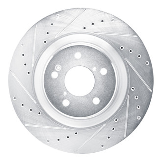 R1 Concepts® - eLINE™ Drilled and Slotted 1-Piece Front Driver Side Brake Rotor