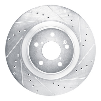 R1 Concepts® - eLINE™ Drilled and Slotted 1-Piece Front Passenger Side Brake Rotor