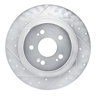 R1 Concepts® - eLINE™ Drilled and Slotted 1-Piece Rear Driver Side Brake Rotor