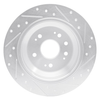 R1 Concepts® - eLINE™ Drilled and Slotted 1-Piece Rear Driver Side Brake Rotor