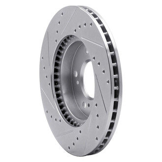 R1 Concepts® - eLINE™ Drilled and Slotted 1-Piece Front Passenger Side Brake Rotor
