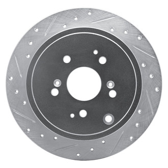 R1 Concepts® - eLINE™ Drilled and Slotted 1-Piece Rear Driver Side Brake Rotor