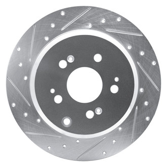 R1 Concepts® - eLINE™ Drilled and Slotted 1-Piece Rear Driver Side Brake Rotor