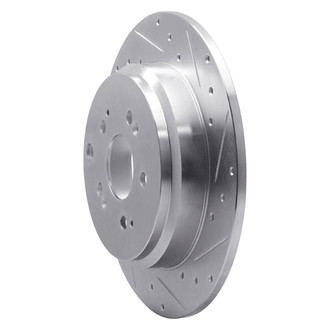 R1 Concepts® - eLINE™ Drilled and Slotted 1-Piece Rear Passenger Side Brake Rotor