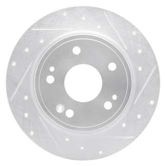 R1 Concepts® - eLINE™ Drilled and Slotted 1-Piece Rear Passenger Side Brake Rotor