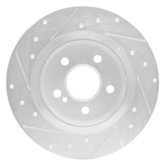 R1 Concepts® - eLINE™ Drilled and Slotted 1-Piece Rear Passenger Side Brake Rotor