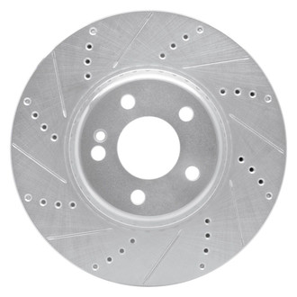 R1 Concepts® - eLINE™ Drilled and Slotted 1-Piece Rear Driver Side Brake Rotor