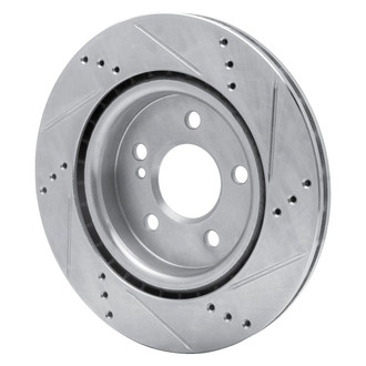 R1 Concepts® - eLINE™ Drilled and Slotted 1-Piece Rear Driver Side Brake Rotor