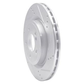 R1 Concepts® - eLINE™ Drilled and Slotted 1-Piece Rear Passenger Side Brake Rotor