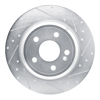 R1 Concepts® - eLINE™ Drilled and Slotted 1-Piece Rear Passenger Side Brake Rotor