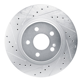 R1 Concepts® - eLINE™ Drilled and Slotted 1-Piece Rear Driver Side Brake Rotor