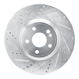 R1 Concepts® - eLINE™ Drilled and Slotted 1-Piece Front Driver Side Brake Rotor