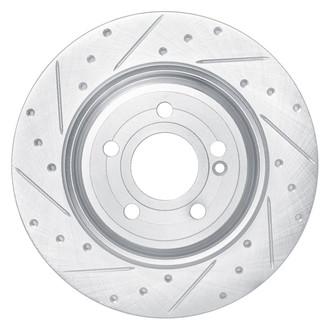 R1 Concepts® - eLINE™ Drilled and Slotted 1-Piece Rear Driver Side Brake Rotor