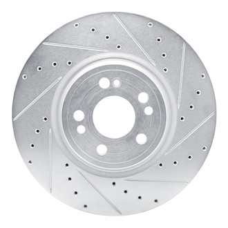 R1 Concepts® - eLINE™ Drilled and Slotted 1-Piece Front Passenger Side Brake Rotor