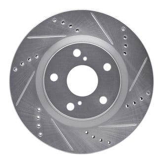 R1 Concepts® - eLINE™ Drilled and Slotted 1-Piece Front Passenger Side Brake Rotor