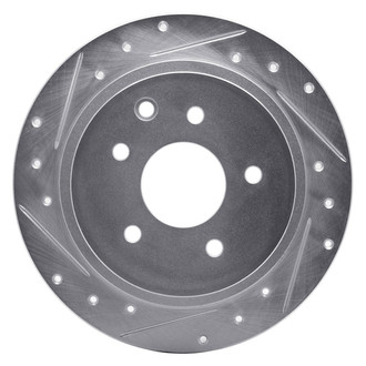 R1 Concepts® - eLINE™ Drilled and Slotted 1-Piece Rear Driver Side Brake Rotor
