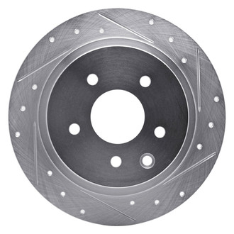 R1 Concepts® - eLINE™ Drilled and Slotted 1-Piece Rear Passenger Side Brake Rotor