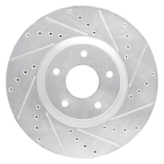 R1 Concepts® - eLINE™ Drilled and Slotted 1-Piece Front Passenger Side Brake Rotor