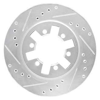 R1 Concepts® - eLINE™ Drilled and Slotted 1-Piece Front Driver Side Brake Rotor