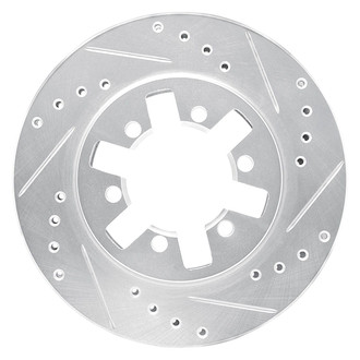R1 Concepts® - eLINE™ Drilled and Slotted 1-Piece Front Passenger Side Brake Rotor