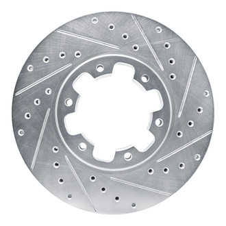 R1 Concepts® - eLINE™ Drilled and Slotted 1-Piece Front Passenger Side Brake Rotor
