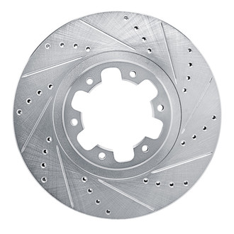 R1 Concepts® - eLINE™ Drilled and Slotted 1-Piece Front Passenger Side Brake Rotor