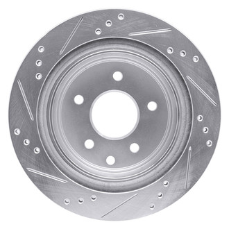 R1 Concepts® - eLINE™ Drilled and Slotted 1-Piece Rear Passenger Side Brake Rotor