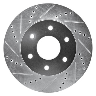 R1 Concepts® - eLINE™ Drilled and Slotted 1-Piece Front Driver Side Brake Rotor